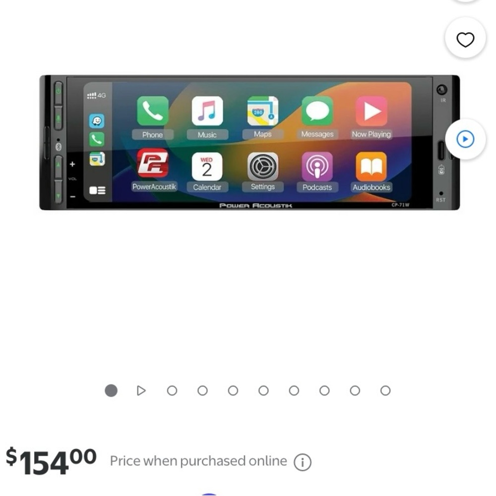 Power Acoustik Touchscreen Car Stereo